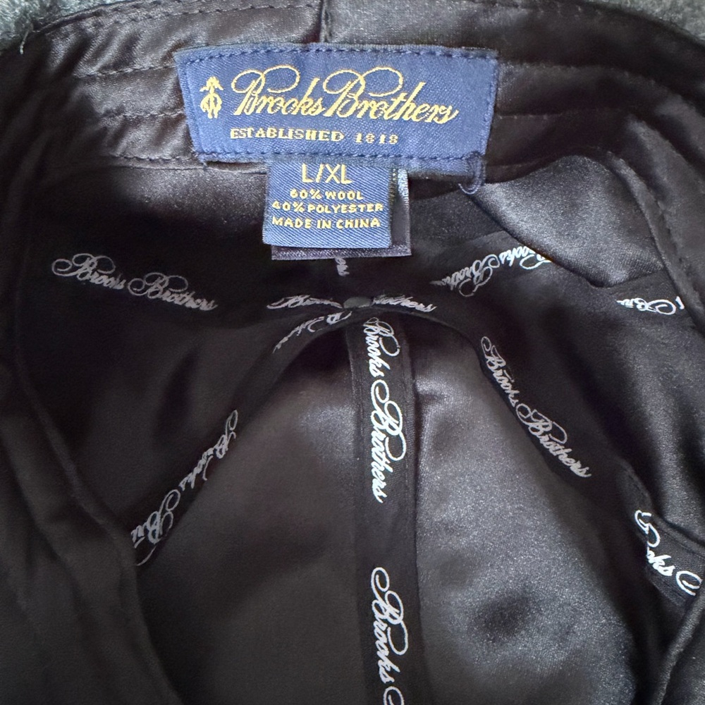 Brooks Brothers Gray Wool Cap L/XL - Picture 6 of 6